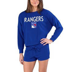 Пижамный комплект Concepts Sport New York Rangers, синий