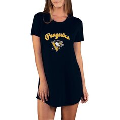 Ночная рубашка Concepts Sport Pittsburgh Penguins, черный