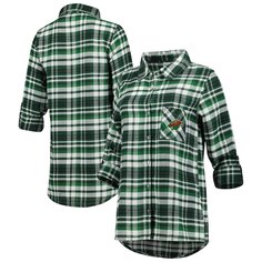 Ночная рубашка Concepts Sport Minnesota Wild, зеленый