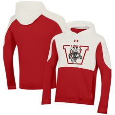 Пуловер с капюшоном Under Armour Wisconsin Badgers, красный