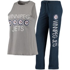 Пижамный комплект Concepts Sport Winnipeg Jets, серый