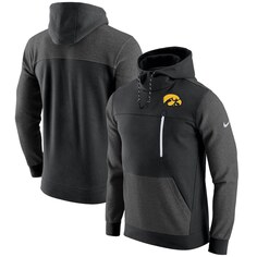 Пуловер с капюшоном Nike Iowa Hawkeyes, черный