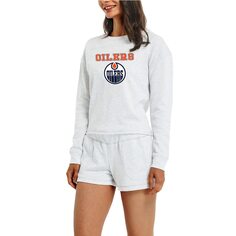 Пижамный комплект Concepts Sport Edmonton Oilers, кремовый