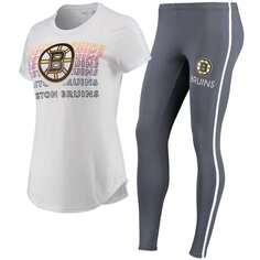 Пижамный комплект Concepts Sport Boston Bruins, белый
