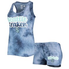 Пижамный комплект Concepts Sport Seattle Kraken, синий