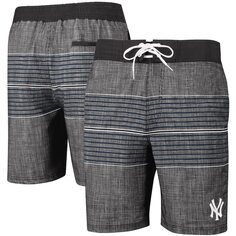 Пляжные шорты G-III Sports by Carl Banks New York Yankees, угольный