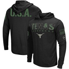 Футболка с длинным рукавом Colosseum Texas Longhorns, черный