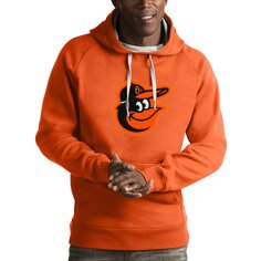 Пуловер с капюшоном Antigua Baltimore Orioles, оранжевый