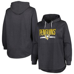 Пуловер с капюшоном Profile Pittsburgh Penguins, угольный