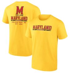 Футболка с коротким рукавом Fanatics Branded Maryland Terrapins, золотой
