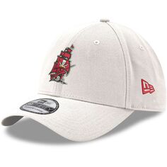 Мужская бейсболка New Era White Tampa Bay Buccaneers с альтернативным логотипом Iced II 39THIRTY Flex Hat