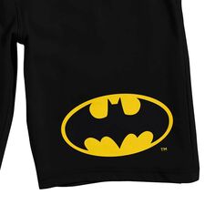 Мужские шорты для сна 9 дюймов с классическим логотипом DC Comics Batman Licensed Character