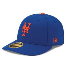 Мужская шляпа New Era Royal New York Mets Authentic Collection On Field Низкопрофильная игра 59FIFTY Облегающая шляпа