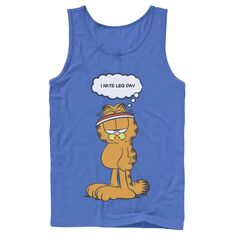 Мужская майка Garfield Leg Day Comic Licensed Character