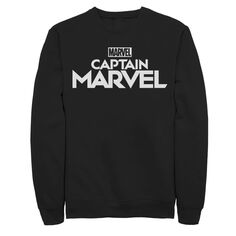 Мужская большая толстовка с белым логотипом Marvel Captain Marvel