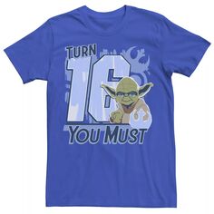 Мужская футболка с рисунком «Звездные войны Йода» «Turn 16 You Must» Star Wars
