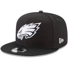 Мужская регулируемая кепка New Era Black Philadelphia Eagles B-Dub 9FIFTY