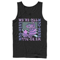 Мужская майка Disney Alice In Wonderland Cheshire Cat We&apos;re All Mad Box Up Licensed Character