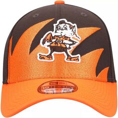 Мужская кепка New Era коричнево-оранжевая Cleveland Browns Surge 39THIRTY Flex Hat