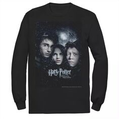 Мужская футболка с длинными рукавами и рисунком Гарри Поттера, узника Азкабана, Гарри Рона и Гермионы Harry Potter