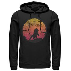 Мужской пуловер с капюшоном и логотипом Disney The Lion King Vintage Sunset