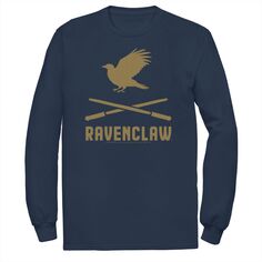 Мужская футболка с логотипом Harry Potter Ravenclaw и скрещенными палочками