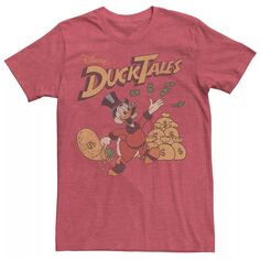 Мужская футболка с плакатом Duck Tales Scrooge Throwing Dollars Licensed Character