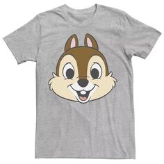 Мужская футболка Disney Chip And Dale Chip с прозрачными щеками Licensed Character