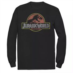 Мужская классическая ретро футболка с логотипом Jurassic World T-Rex Jurassic Park