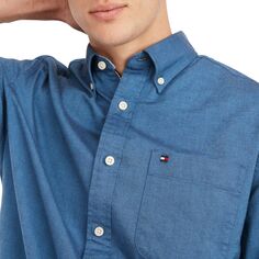 Мужская эластичная оксфордская рубашка Tommy Hilfiger Custom Fit Essential