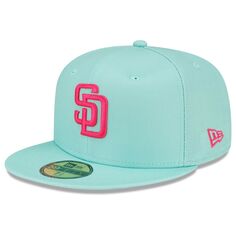 Мужская приталенная шляпа New Era Mint San Diego Padres 2022 City Connect 59FIFTY