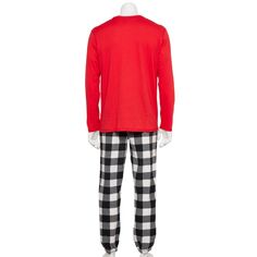 Мужские Jammies For Your Families Пижамный комплект Santa Adaptive с верхом и низом