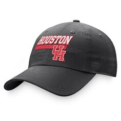 Мужская темно-серая регулируемая шляпа Top of the World Houston Cougars Slice