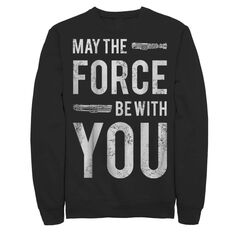 Мужской свитшот со световым мечом Star Wars Force Be With You