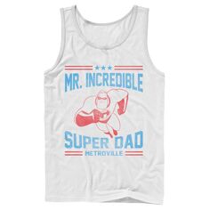 Мужская майка Disney/Pixar The Incredibles Mr. Incredible Super Dad Disney / Pixar