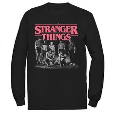 Мужская футболка с плакатом Stranger Things Faded Cast Licensed Character