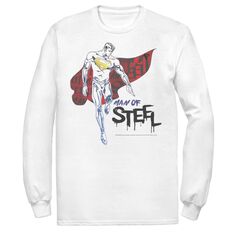 Мужская футболка с накидкой и портретом Супермена из комиксов DC Comics Superman Man Of Steel