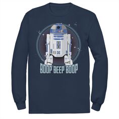 Мужская футболка с круглым вырезом и надписью Star Wars R2-D2 Boop