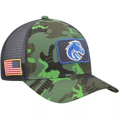 Мужская кепка Nike Camo/Black Boise State Broncos Classic99 Veterans Day Trucker Snapback