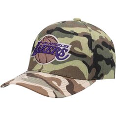 Мужская камуфляжная кепка Mitchell &amp; Ness Los Angeles Lakers Woodland Desert Snapback