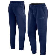 Мужские фирменные темно-синие спортивные штаны для путешествий и тренировок Fanatics Washington Capitals Authentic Pro
