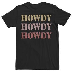 Мужская модная футболка с надписью Howdy Licensed Character