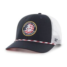 Мужская регулируемая кепка темно-синего цвета Minnesota Twins Union &apos;47 с нашивкой Trucker