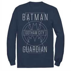 Мужская футболка DC Comics Batman Gotham City Guardian с текстовым плакатом Licensed Character