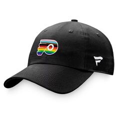 Мужская регулируемая кепка с логотипом команды Fanatics черного цвета Philadelphia Flyers Team Pride