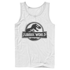 Мужская черная майка с логотипом Jurassic World Two из аэрозольной краски