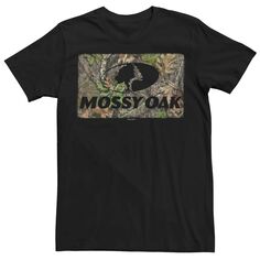 Мужская футболка Mossy Oak Forest с камуфляжным логотипом Licensed Character