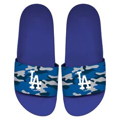 Мужские шлепанцы ISlide Los Angeles Dodgers с камуфляжным принтом