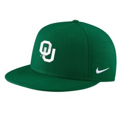 Мужская приталенная бейсболка Nike Green Oklahoma Earlys Aero True Baseball Performance