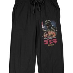 Мужские мужские черные брюки для сна Godzilla Licensed Character
